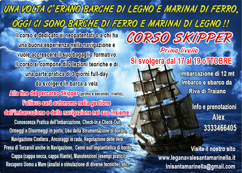 corso skipper 1 liv 2025 OO
